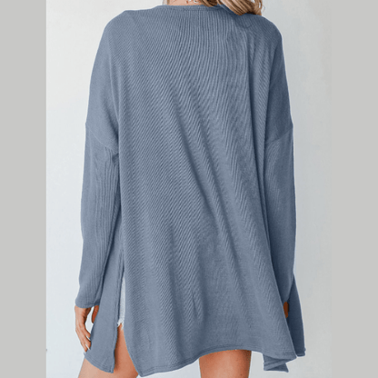 Sonny Rib Knit Open Front Tunic Cardigan