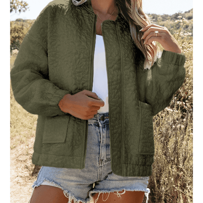 Becka Green Floral Quilted Jacket