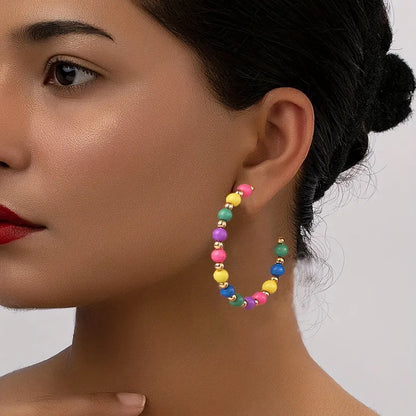 Multicolor Hoop Earrings